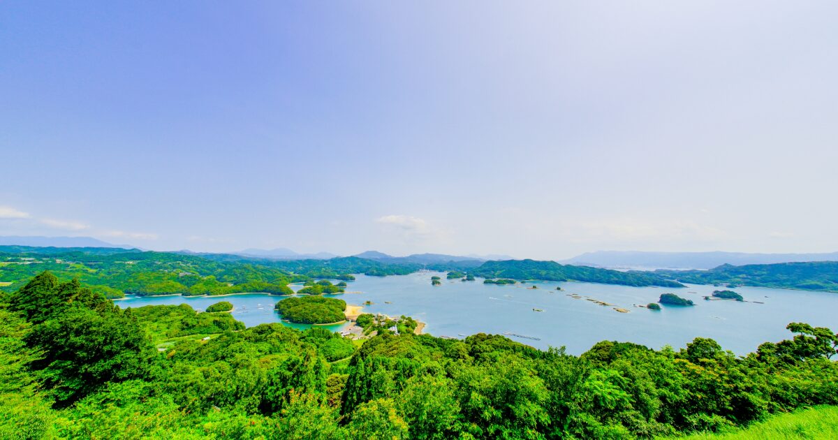 九十九島の絶景と美しい海岸線